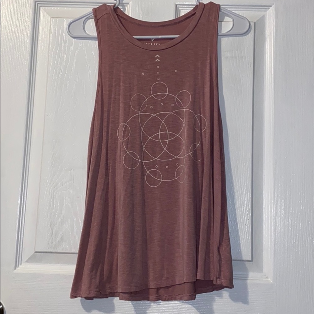 American Eagle light purple graphic tank top